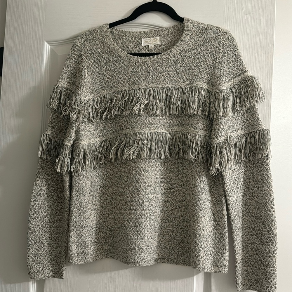 Mudpie Women’s Fringe Sweater